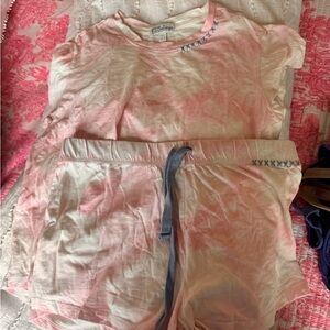 P.J. Salvage Pink and White Pajama Set